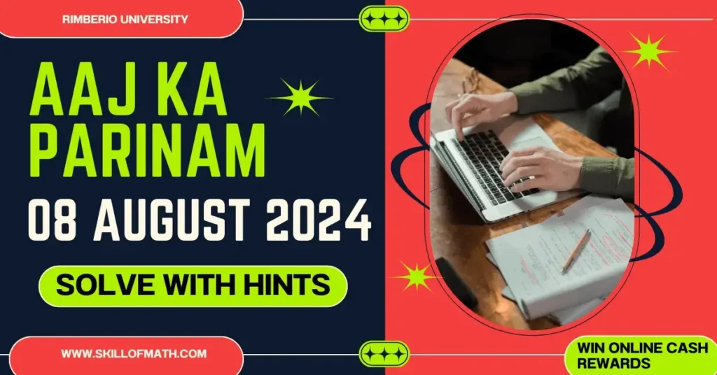 Today's Puzzle Formula 08 August 2024
